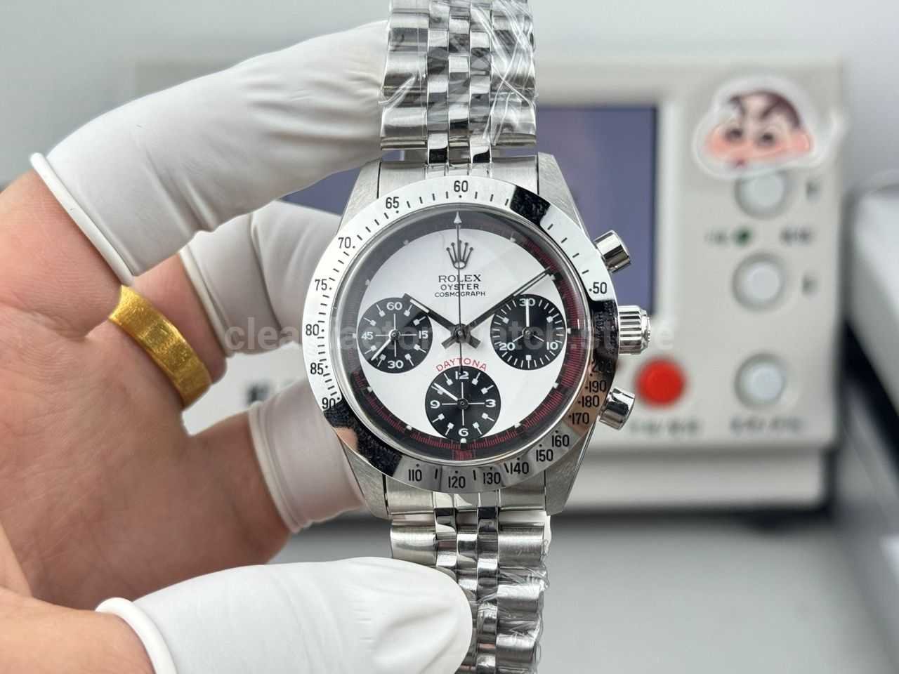 SN Factory Rolex Daytona Vintage Paul Newman 6239 37mm Full Steel White Dial