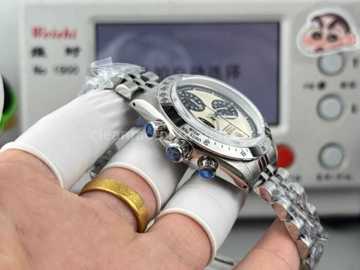 SN Factory Rolex Daytona Vintage Paul Newman 6262 37mm Full Steel White Dial - Image 7