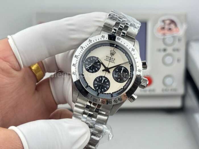 SN Factory Rolex Daytona Vintage Paul Newman 6262 37mm Full Steel White Dial - Image 5