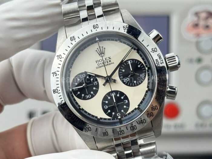 SN Factory Rolex Daytona Vintage Paul Newman 6262 37mm Full Steel White Dial - Image 2