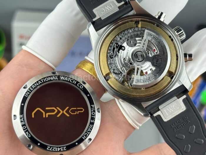 TWS Factory IWC Pilot Chronograph IW388111 41mm Rubber Strap Arabic Numerals Black Dial - Image 7