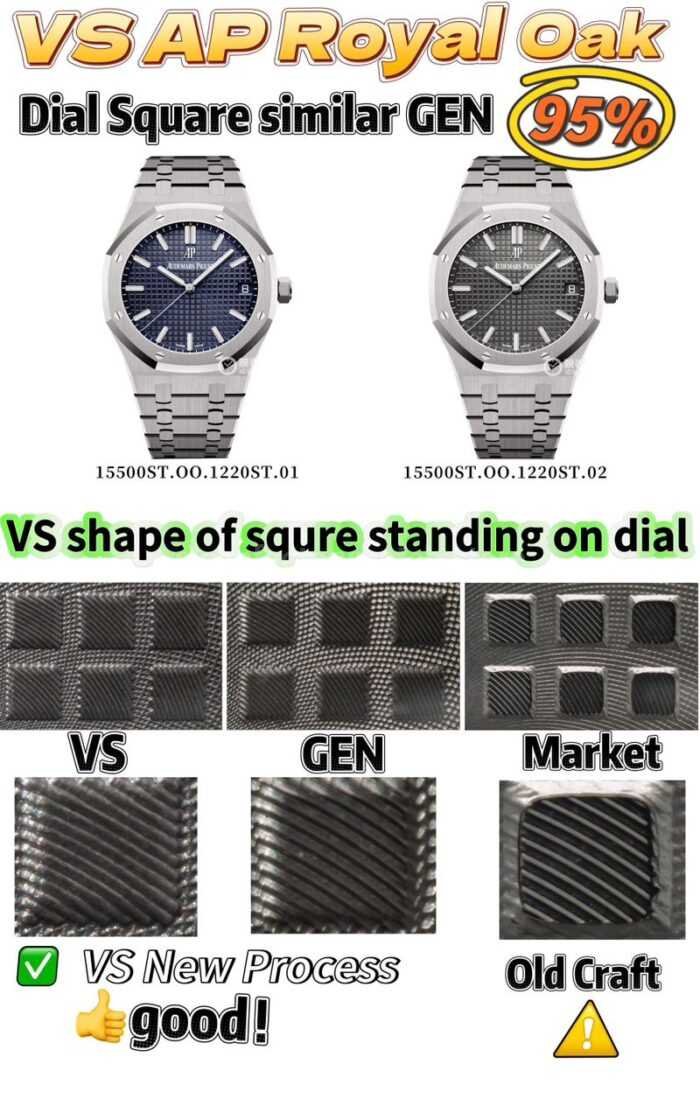 VS Factory Audemars Piguet Royal Oak Selfwinding 41mm 15500ST.OO.1220ST.01 Blue Dial - Image 15