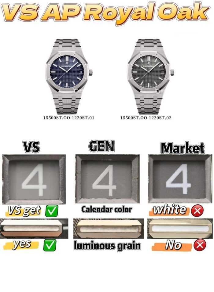 VS Factory Audemars Piguet Royal Oak Selfwinding 41mm 15500ST.OO.1220ST.02 Grey Dial - Image 10