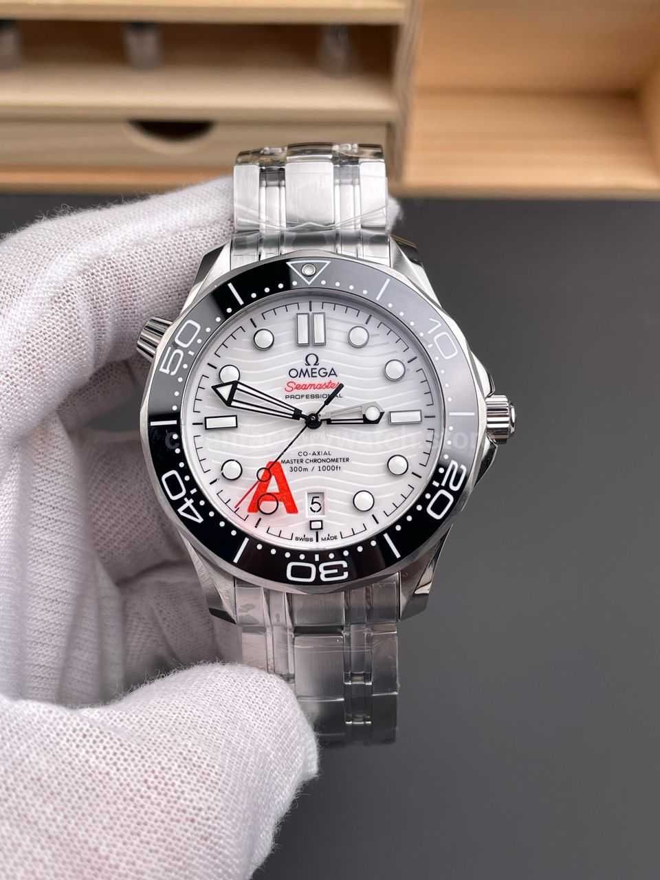 VS Factory Omega Seamaster Diver 300M 210.30.42.20.04.001 42mm Full Steel White Dial