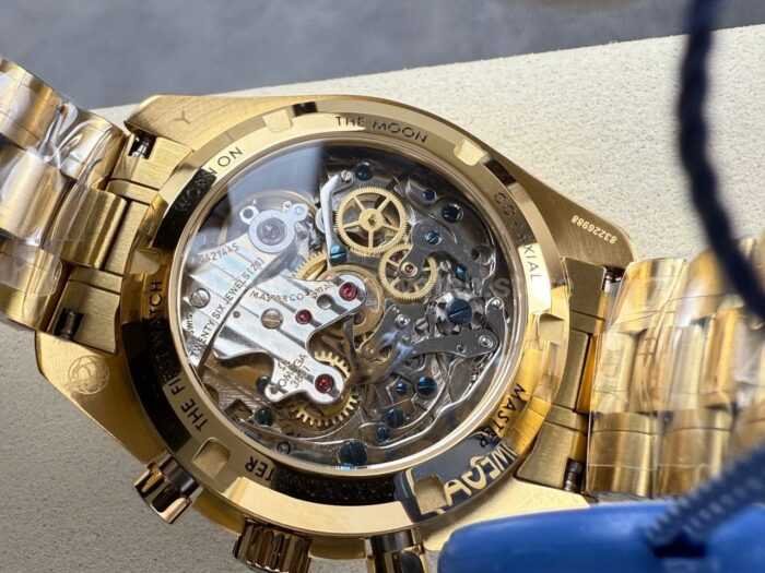 N1 Factory Omega Speedmaster Professional Moonwatch 310.23.42.50.99.001 Yellow Gold Pink Dial - Image 8