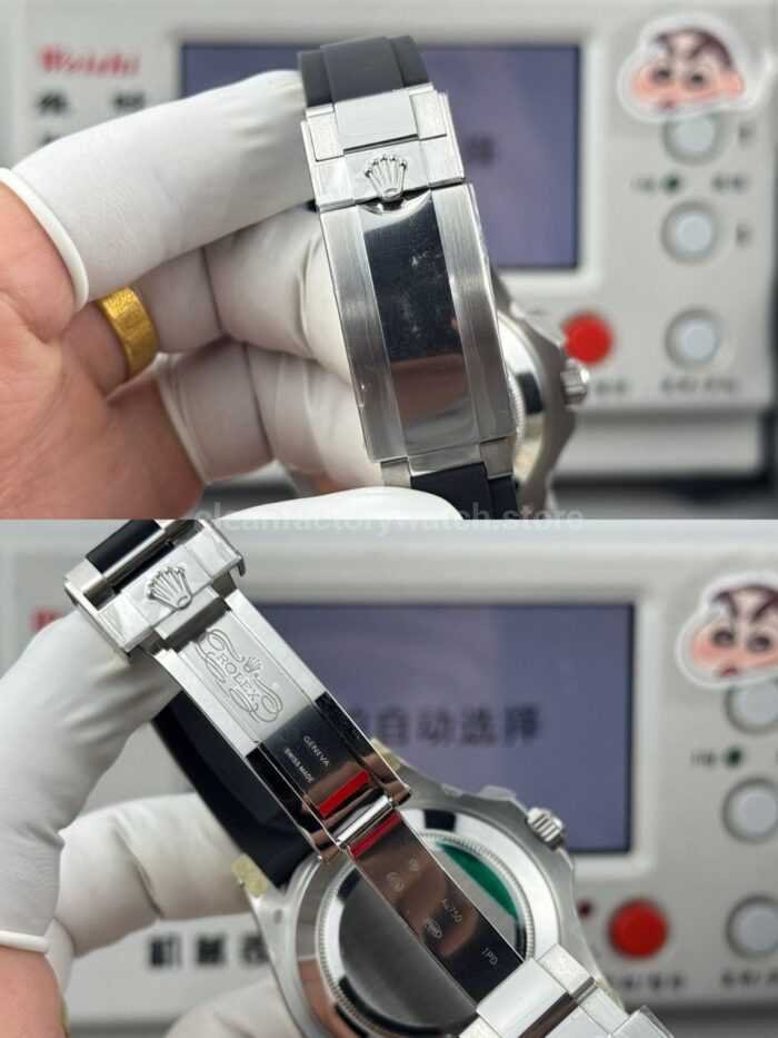 FH Factory Counterweight Rolex Yacht-Master 126679SABR-0002 40mm White Gold Oysterflex Diamond Bezel Black Dial - Image 8