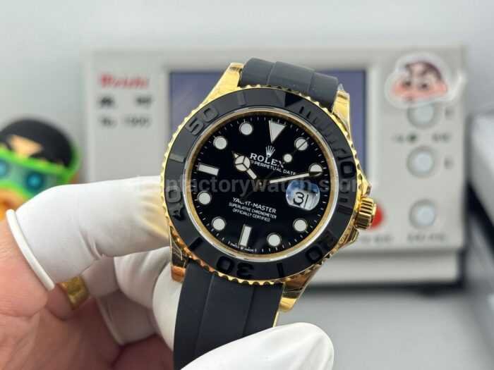 FH Factory Counterweight Rolex Yacht-Master 226658-0001 42mm Yellow Gold Oysterflex Black Dial - Image 3