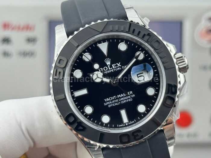 FH Factory Counterweight Rolex Yacht-Master 226659-0002 42mm White Gold Oysterflex Black Dial - Image 4