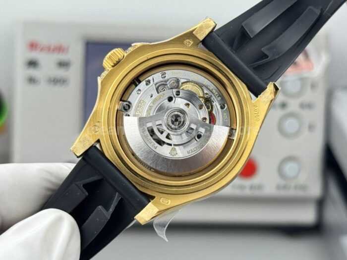 FH Factory Counterweight Rolex Yacht-Master 226668TBR 42mm Yellow Gold Oysterflex Diamond Bezel Black Dial - Image 7