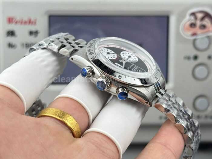 SN Factory Rolex Daytona Tiffany & Co 37mm Full Steel Black Dial - Image 7