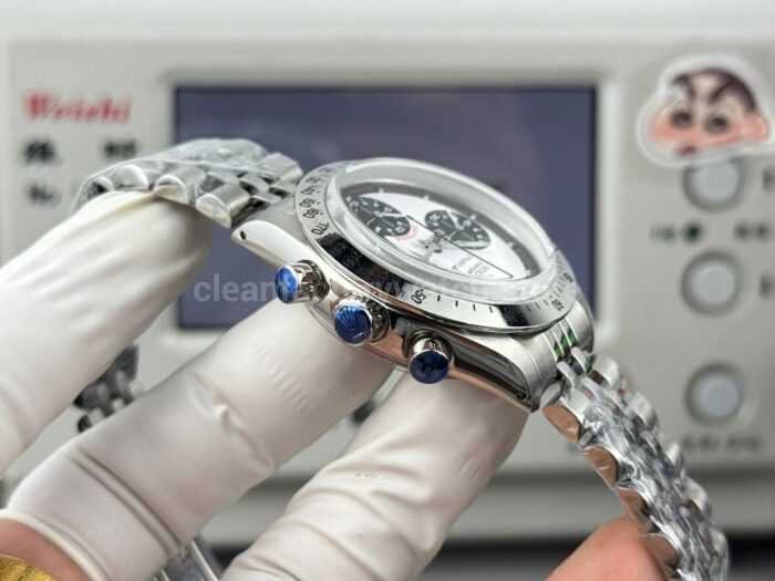 SN Factory Rolex Daytona Tiffany & Co 6239 37mm Full Steel White Dial - Image 7