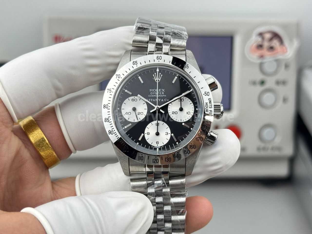 SN Factory Rolex Daytona Tiffany & Co 6265 37mm Full Steel Black Dial
