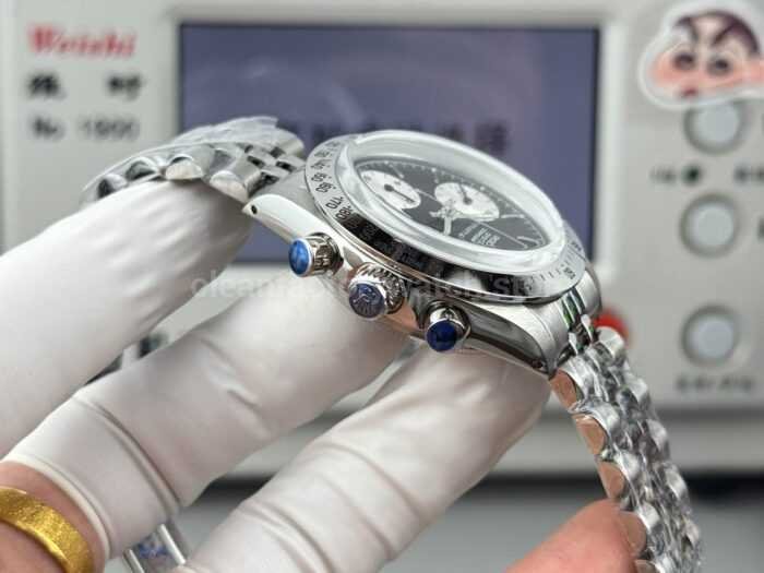 SN Factory Rolex Daytona Tiffany & Co 6265 37mm Full Steel Black Dial - Image 7