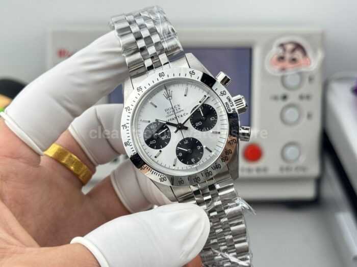 SN Factory Rolex Daytona Tiffany & Co 6265 37mm Full Steel White Dial - Image 4