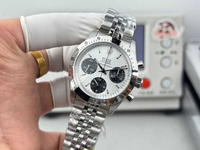 SN Factory Rolex Daytona Tiffany & Co 6265 37mm Full Steel White Dial - Image 5