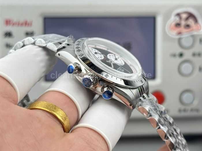 SN Factory Rolex Daytona Vintage 37mm Full Steel Black Dial - Image 7