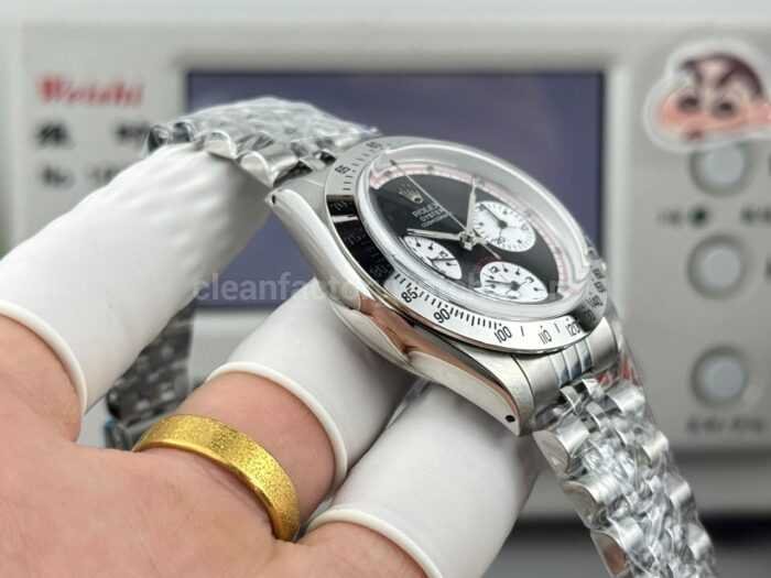 SN Factory Rolex Daytona Vintage 37mm Full Steel Black Dial - Image 6