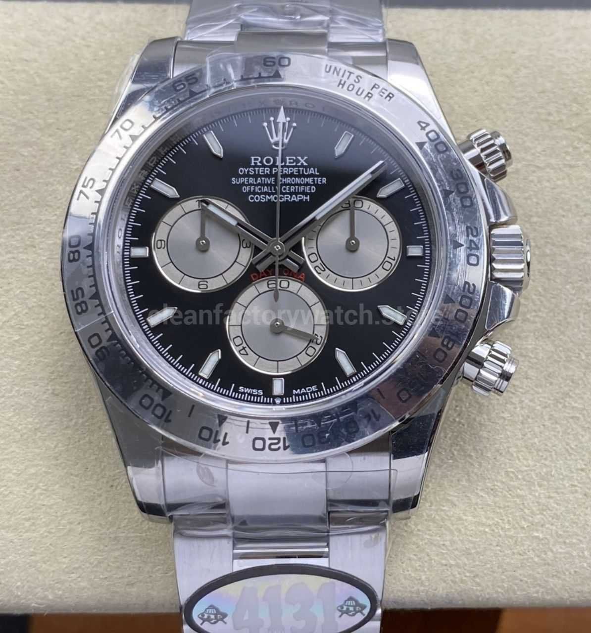 UFO Factory Rolex Daytona 126509-0001 40mm Full White Gold Black Dial  Brand : Rolex
