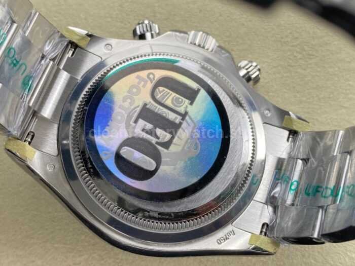 UFO Factory Rolex Daytona 126509-0002 40mm Full White Gold Diamond Black Dial - Image 10