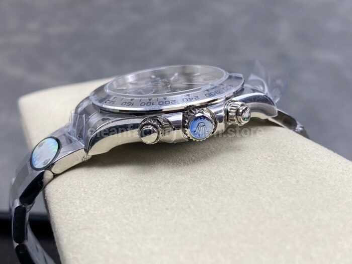 UFO Factory Rolex Daytona 126509-0003 40mm Full White Gold Silver Dial - Image 7