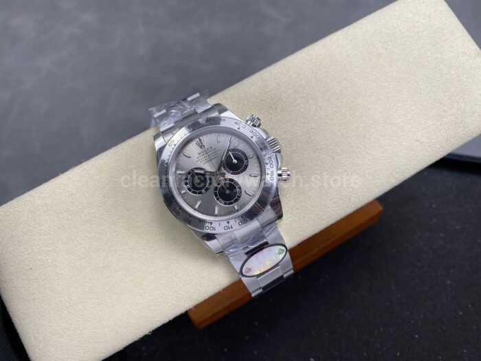 UFO Factory Rolex Daytona 126509-0003 40mm Full White Gold Silver Dial - Image 4