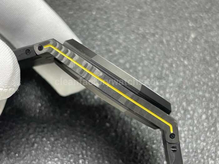 DIW Factory Audemars Piguet Royal Oak 15500 VOIDLINE 41mm Carbon Fiber Green Line Rubber Strap Black Dial - Image 5