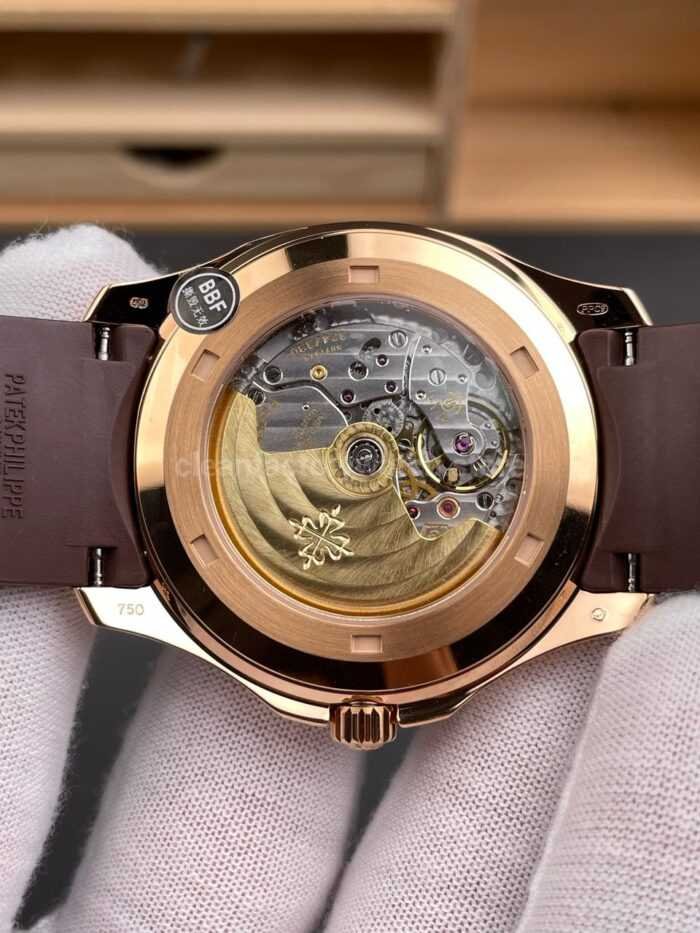 BBF Factory Patek Philippe Aquanaut 40mm 5167R-001 Rose Gold Brown Rubber Strap Brown Dial - Image 7