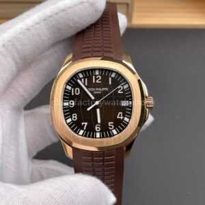 BBF Factory Patek Philippe Aquanaut 40mm 5167R-001 Rose Gold Brown Rubber Strap Brown Dial