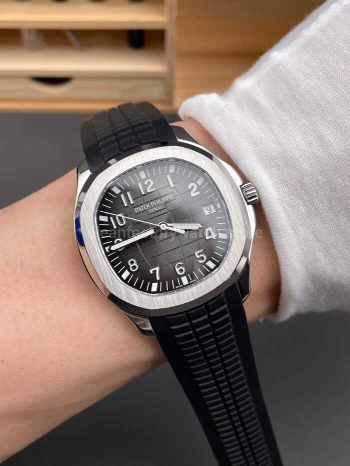 BBF Factory Patek Philippe Aquanaut 5167/1A-001 40mm Black Rubber Strap Arabic Numerals Black Dial - Image 4