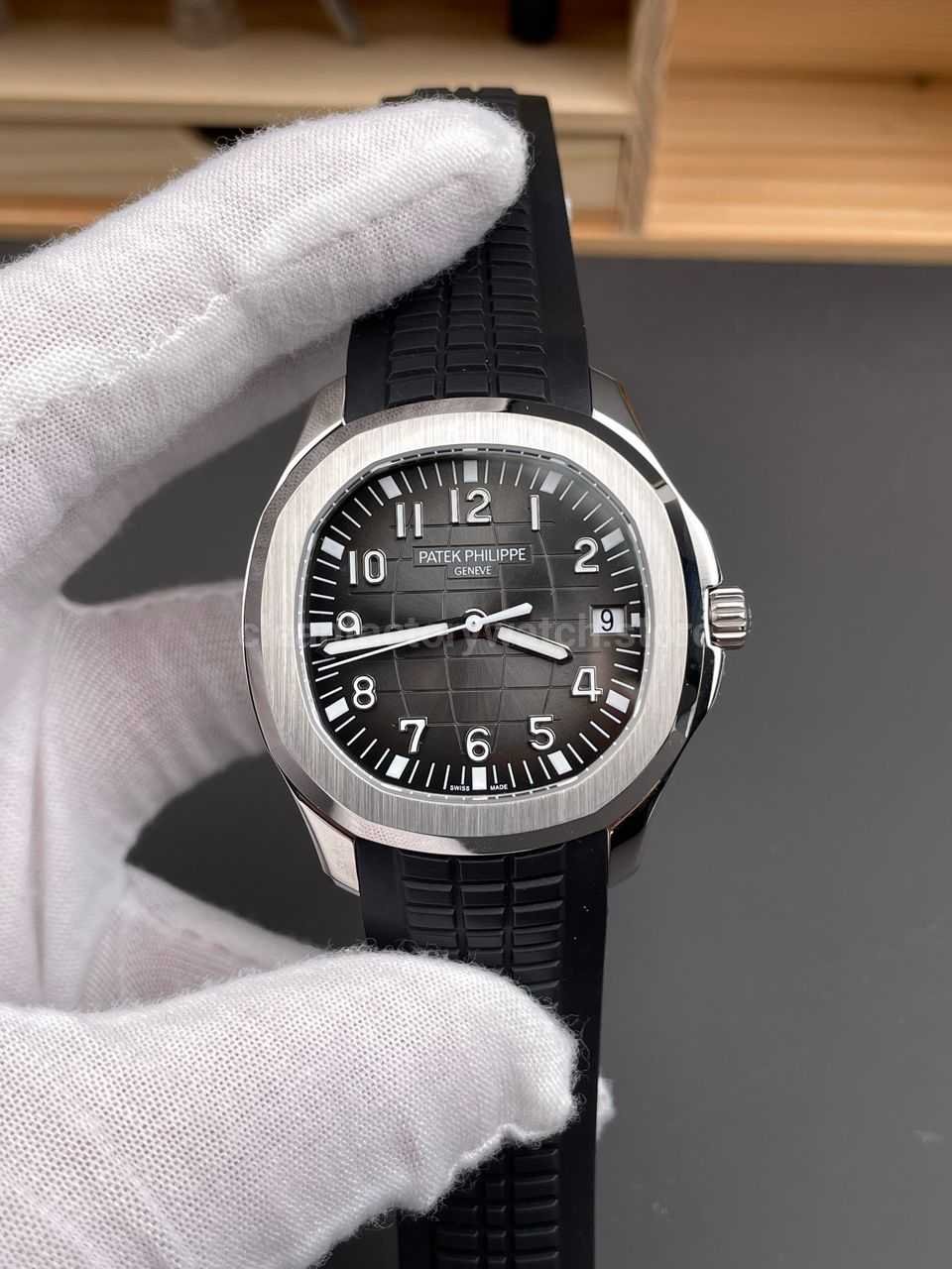 BBF Factory Patek Philippe Aquanaut 5167/1A-001 40mm Black Rubber Strap Arabic Numerals Black Dial