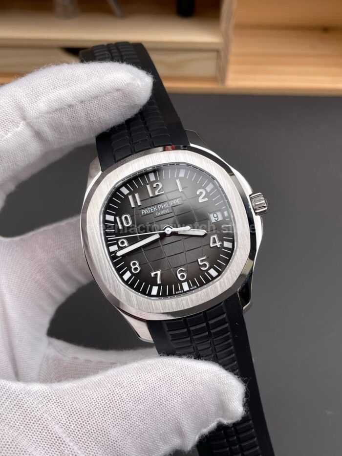 BBF Factory Patek Philippe Aquanaut 5167/1A-001 40mm Black Rubber Strap Arabic Numerals Black Dial - Image 2