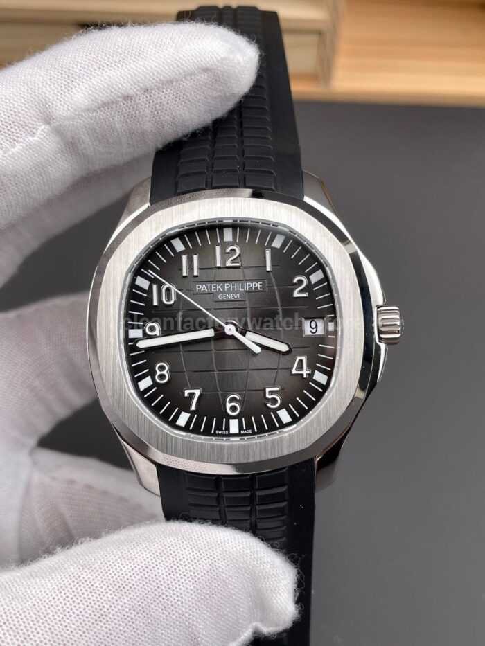 BBF Factory Patek Philippe Aquanaut 5167/1A-001 40mm Black Rubber Strap Arabic Numerals Black Dial - Image 3