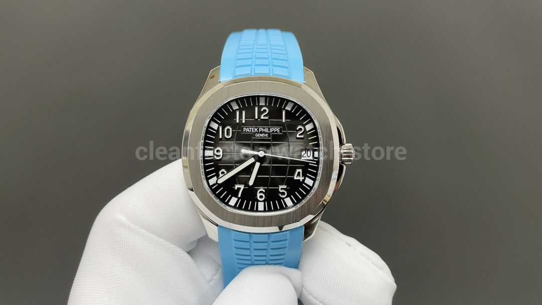 BBF Factory Patek Philippe Aquanaut 51671A-001 40mm Blue Rubber Strap Arabic Numerals Black Dial