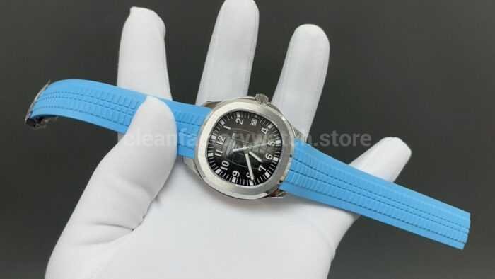 BBF Factory Patek Philippe Aquanaut 51671A-001 40mm Blue Rubber Strap Arabic Numerals Black Dial - Image 2