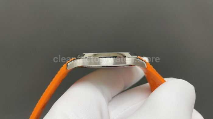 BBF Factory Patek Philippe Aquanaut 51671A-001 40mm Orange Rubber Strap Arabic Numerals Black Dial - Image 5