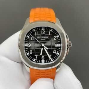 BBF Factory Patek Philippe Aquanaut 51671A-001 40mm Orange Rubber Strap Arabic Numerals Black Dial