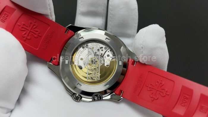 BBF Factory Patek Philippe Aquanaut 5167A-012 40mm Red Rubber Strap Arabic Numerals Black Dial - Image 6