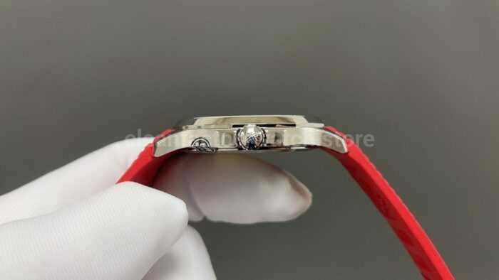 BBF Factory Patek Philippe Aquanaut 5167A-012 40mm Red Rubber Strap Arabic Numerals Black Dial - Image 4