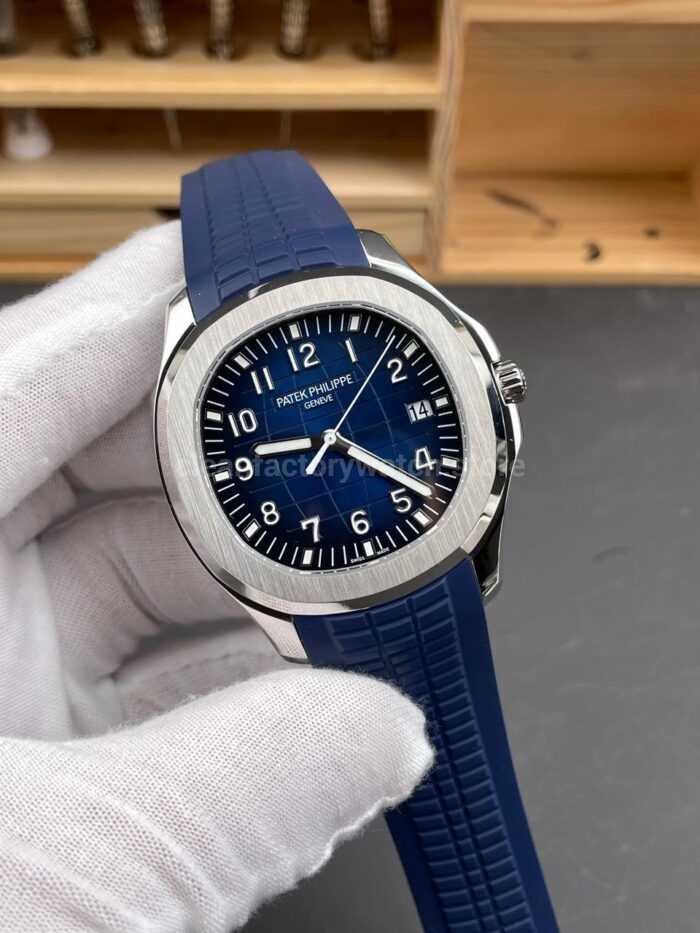 BBF Factory Patek Philippe Aquanaut 5168G-001 40mm Blue Rubber Strap Arabic Numerals Blue Dial - Image 2