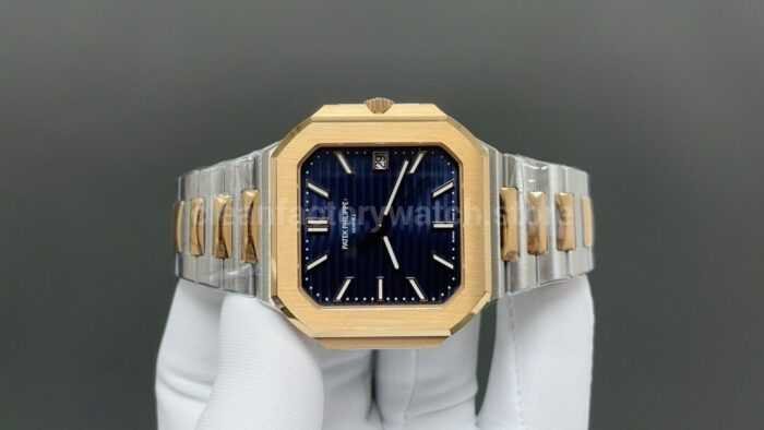 BBF Factory Patek Philippe Cubitus 5821/1AR-001 45mm Half Rose Gold Blue Dial - Image 2