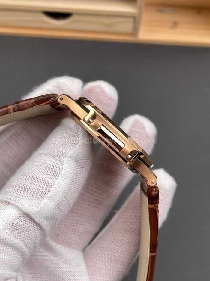 BBF Factory Patek Philippe Nautilus 5711/1R 40mm Rose Gold Brown Leather Strap Black Dial - Image 5