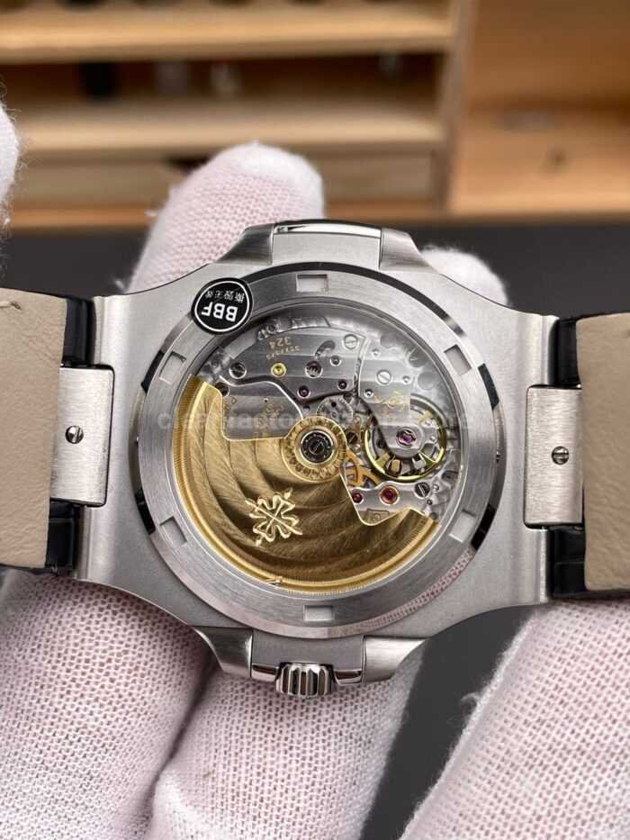 BBF Factory Patek Philippe Nautilus 5711G 40mm Leather Strap Grey Dial - Image 7