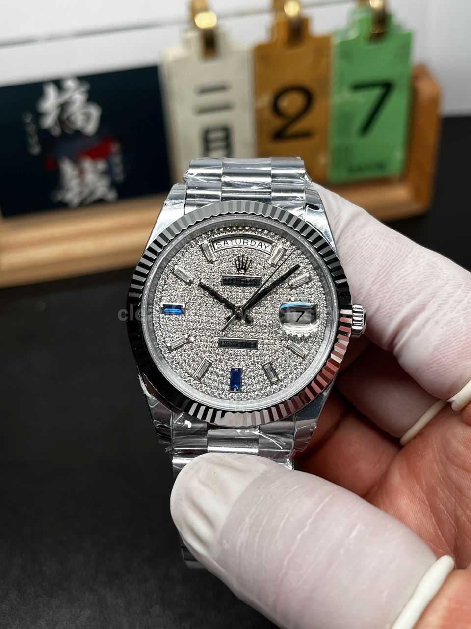 Best Day Date replica factory comparison THB and QF Super Clone Watch,Clean Factory Watch