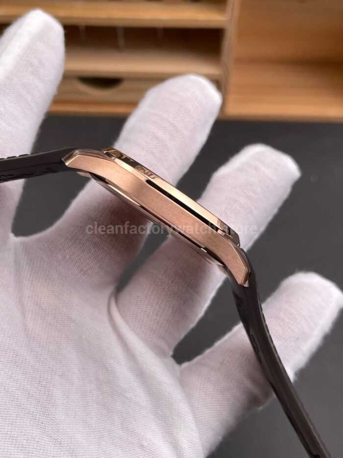 DDF Factory Patek Philippe Aquanaut 40mm 5167R-001 Rose Gold Brown Rubber Strap Brown Dial - Image 5