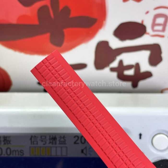 DDF Factory Patek Philippe Aquanaut 5167 40mm Steel Red Rubber Strap Arabic Numerals Black Dial - Image 9