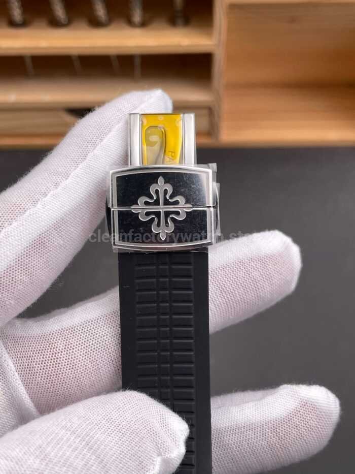 DDF Factory Patek Philippe Aquanaut 5167/1A-001 40mm Steel Black Rubber Strap Arabic Numerals Black Dial - Image 8