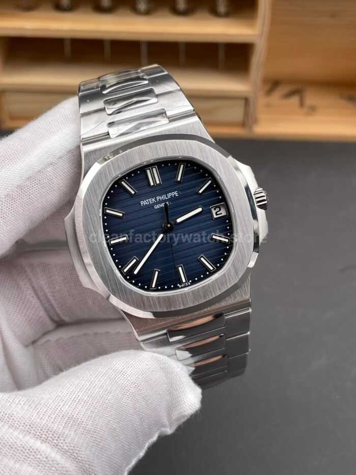 DDF Factory Patek Philippe Nautilus 41mm 5811/1G-001 White Gold Blue Dial - Image 2