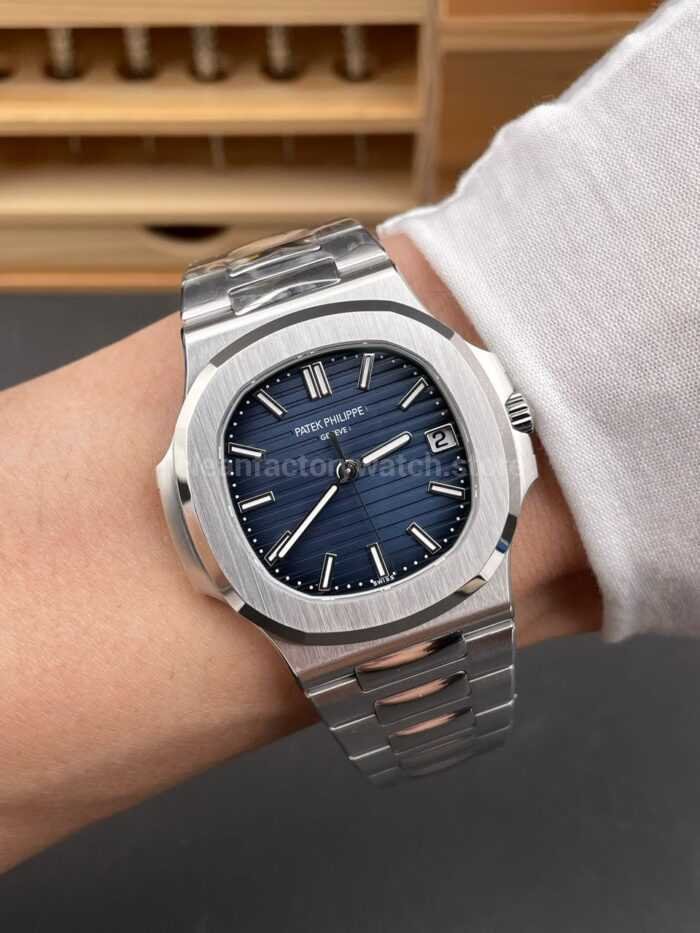 DDF Factory Patek Philippe Nautilus 41mm 5811/1G-001 White Gold Blue Dial - Image 4