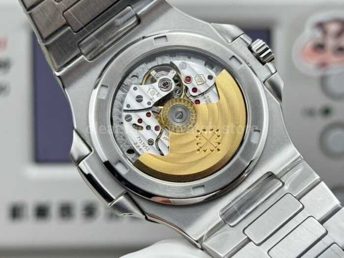 E7 Factory Patek Philippe Nautilus 5711 40mm White Gold Baguette Diamond Bezel Diamond Dial - Image 7