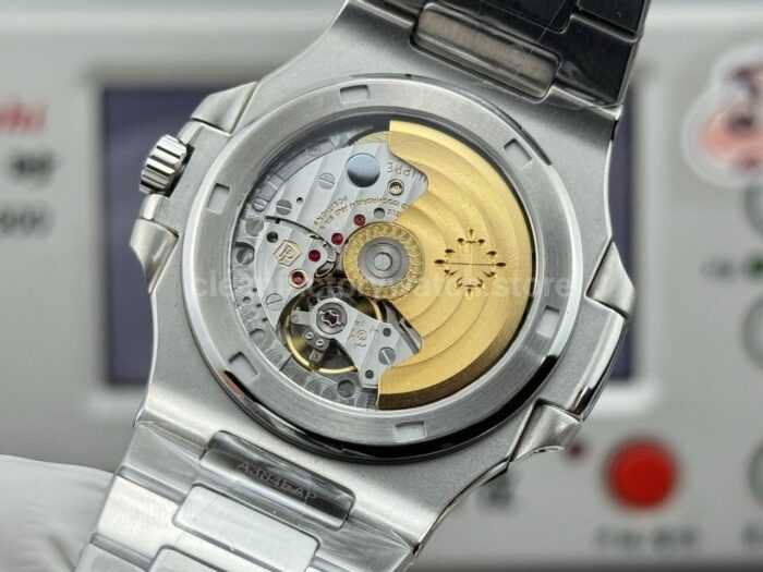 E7 Factory Patek Philippe Nautilus 5711 40mm White Gold Diamond Bezel Baguette Diamond Dial - Image 7